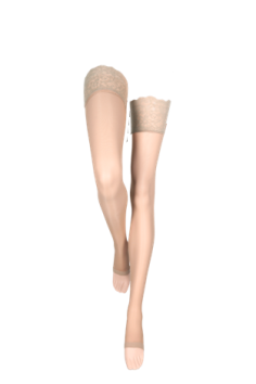 Bas de contention 140D transparent - Pointe ouverte 140