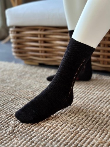 Chaussette mi haute sans élastique - La mérinos