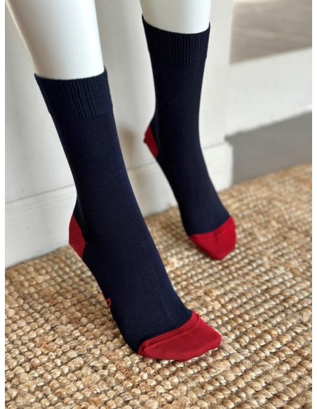 Chaussette mi haute sans élastique - La raffinée