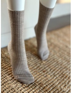 Chaussette mi haute sans couture - La pure laine