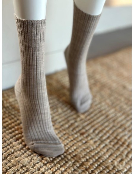 Chaussette mi haute sans couture - La pure laine