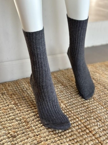 Chaussette mi haute sans couture - La pure laine