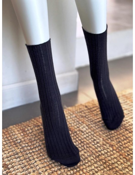 Chaussette mi haute sans couture - La pure laine