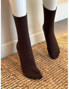 Chaussette mi haute sans couture - La pure laine 2