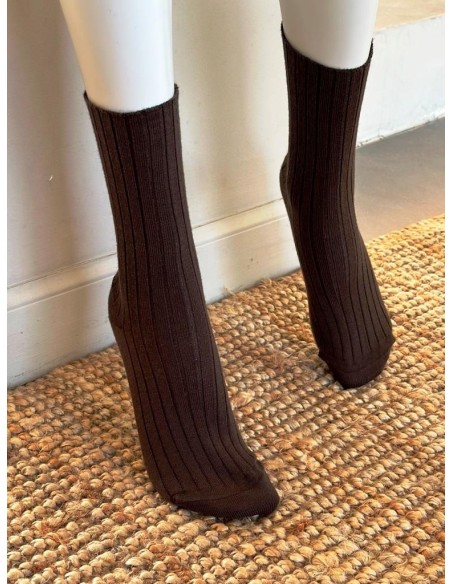 Chaussette mi haute sans couture - La pure laine