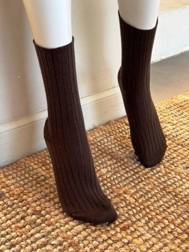Chaussette mi haute sans couture - La pure laine