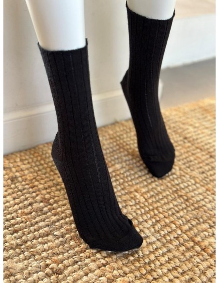 Chaussette mi haute sans couture - La pure laine