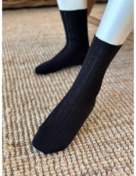 Chaussette mi haute sans couture - La pure laine