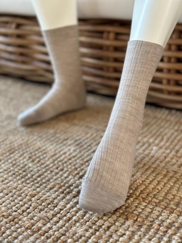 Chaussette mi haute sans couture - La pure laine