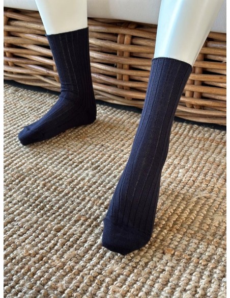 Chaussette mi haute sans couture - La pure laine