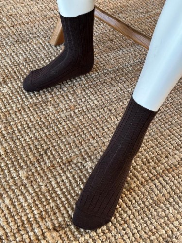 Chaussette mi haute sans couture - La pure laine