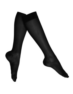 Chaussette de contention 70D transparent - Maille lisse 70