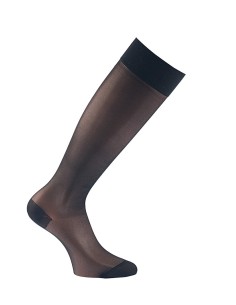 Chaussette de contention 70D transparent - Maille lisse 70 2