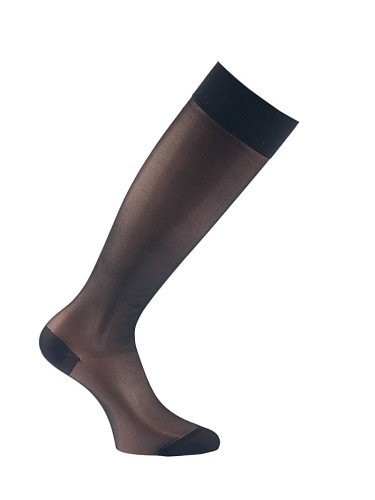 Chaussette de contention 70D transparent - Maille lisse 70