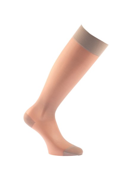 Chaussette de contention 70D transparent - Maille lisse 70