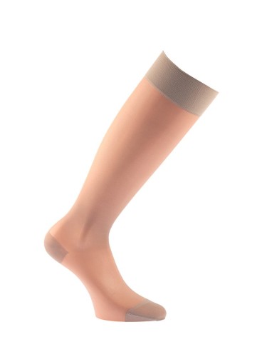 Chaussette de contention 70D transparent - Maille lisse 70