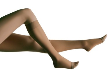 Chaussette de contention 70D transparent - Pointe ouverte 70