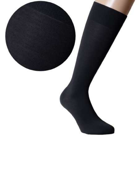 Chaussette de contention opaque - Coton homme