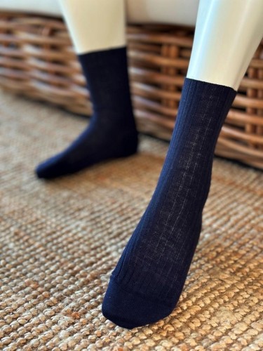 Chaussette mi haute sans élastique - La résistante