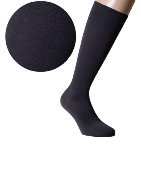 Chaussette de contention opaque - Microfibre homme