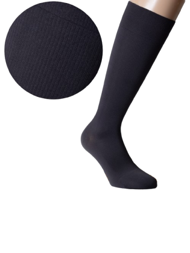 Chaussette de contention opaque - Microfibre homme