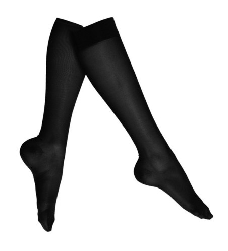 Chaussette de contention 70D transparent - Maille lisse 70