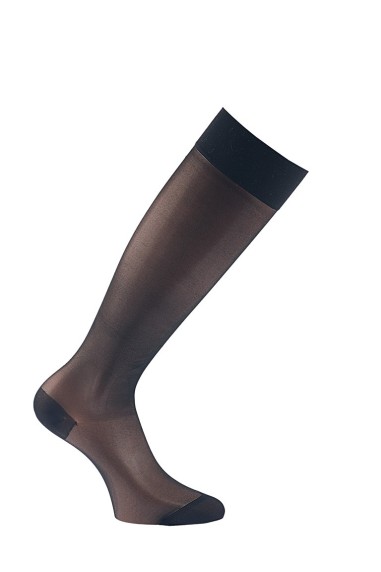 Chaussette de contention 70D transparent - Maille lisse 70